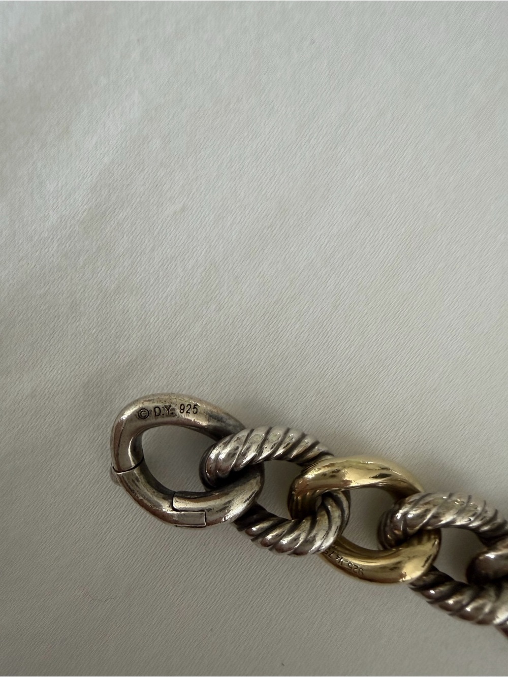 Authentic DY Curb link Bracelet - Picture 3 of 5